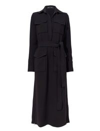 Robe Vanessa en crêpe - Black