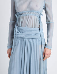 Robe midi Riley plissée - Steel