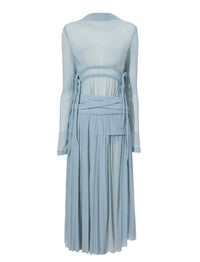 Robe midi Riley plissée - Steel