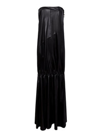 Robe Margot en cuir - Black
