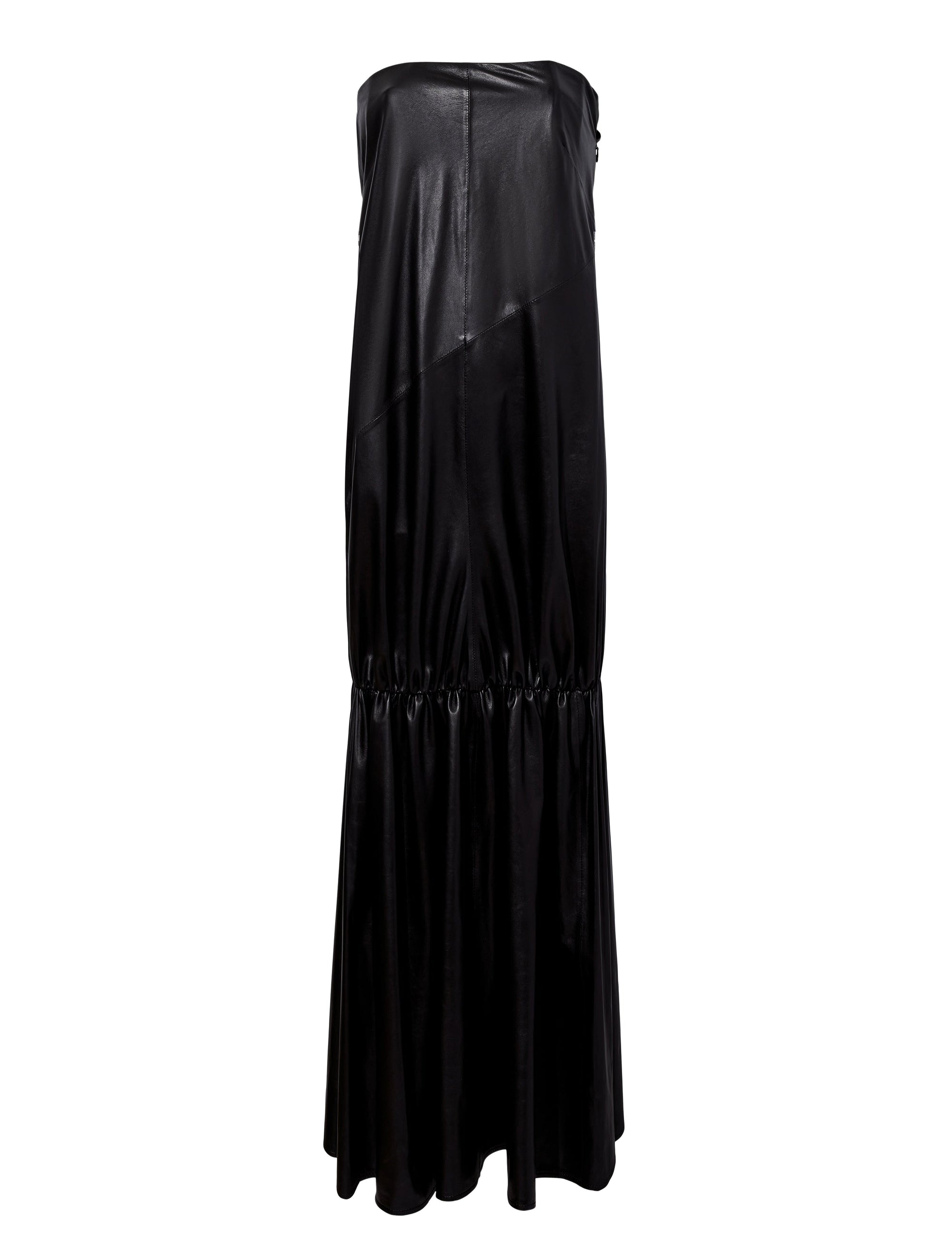 Robe Margot en cuir - Black