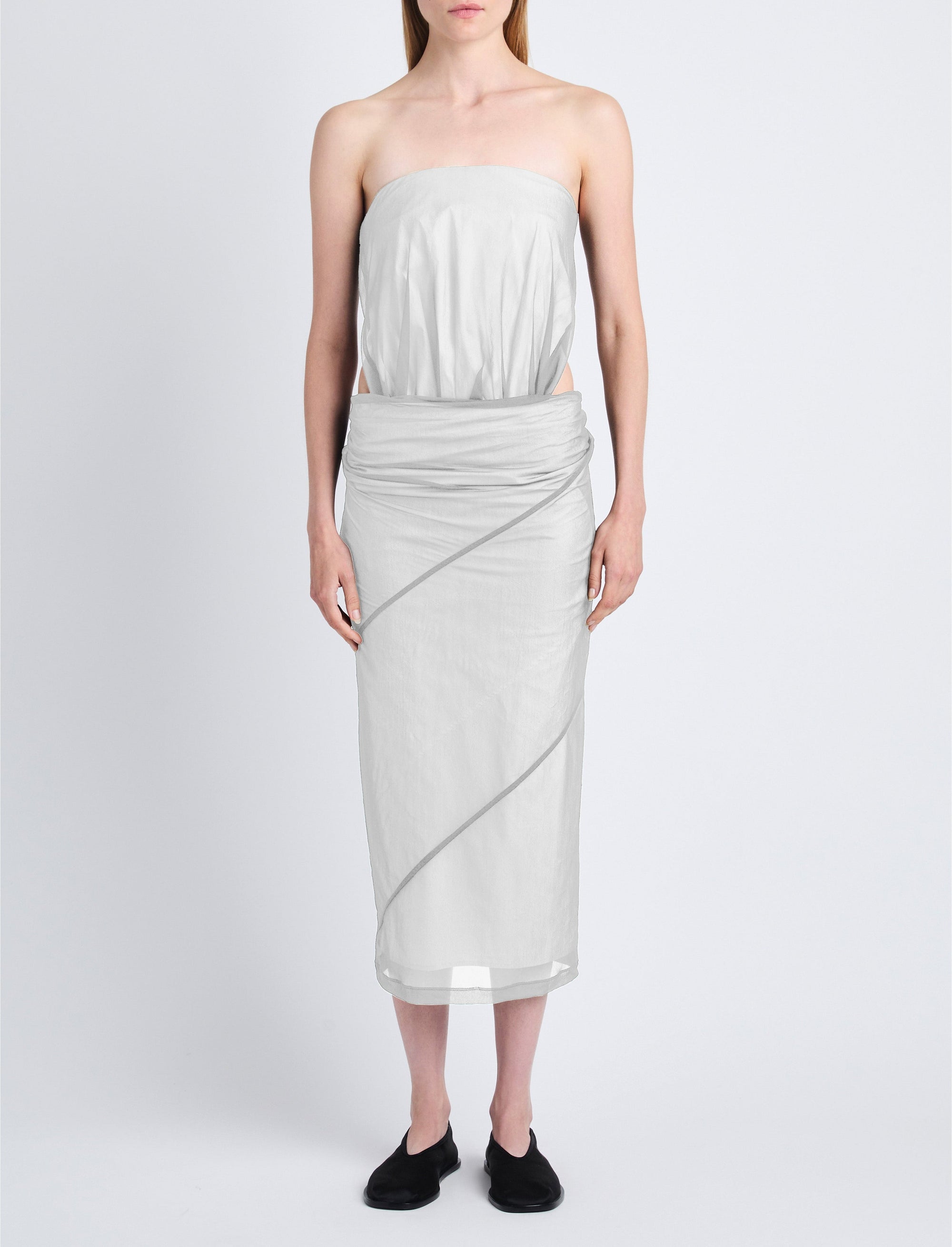 Robe bustier Gwen échancrée - Smoke