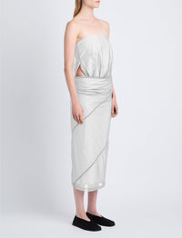 Robe bustier Gwen échancrée - Smoke