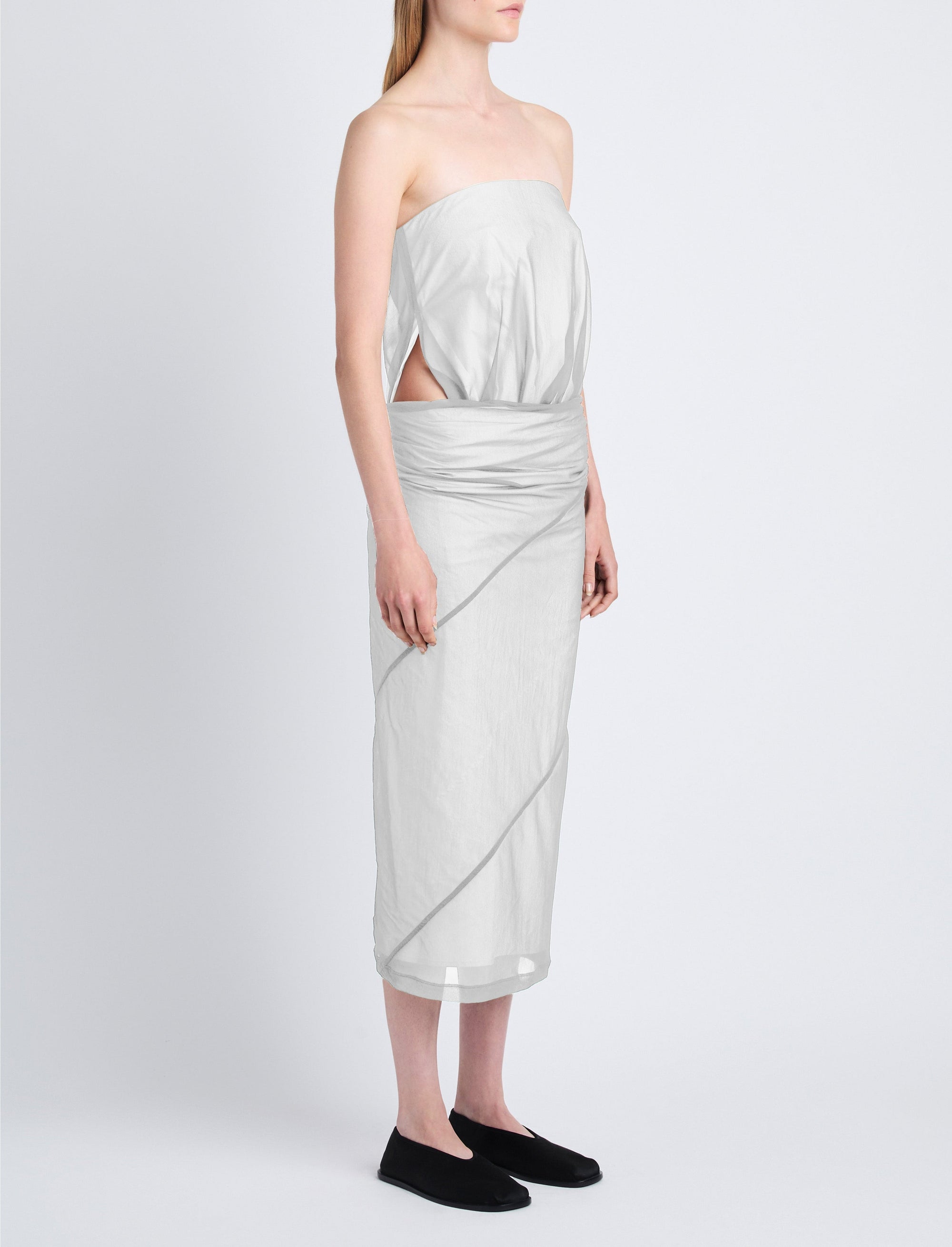 Robe bustier Gwen échancrée - Smoke