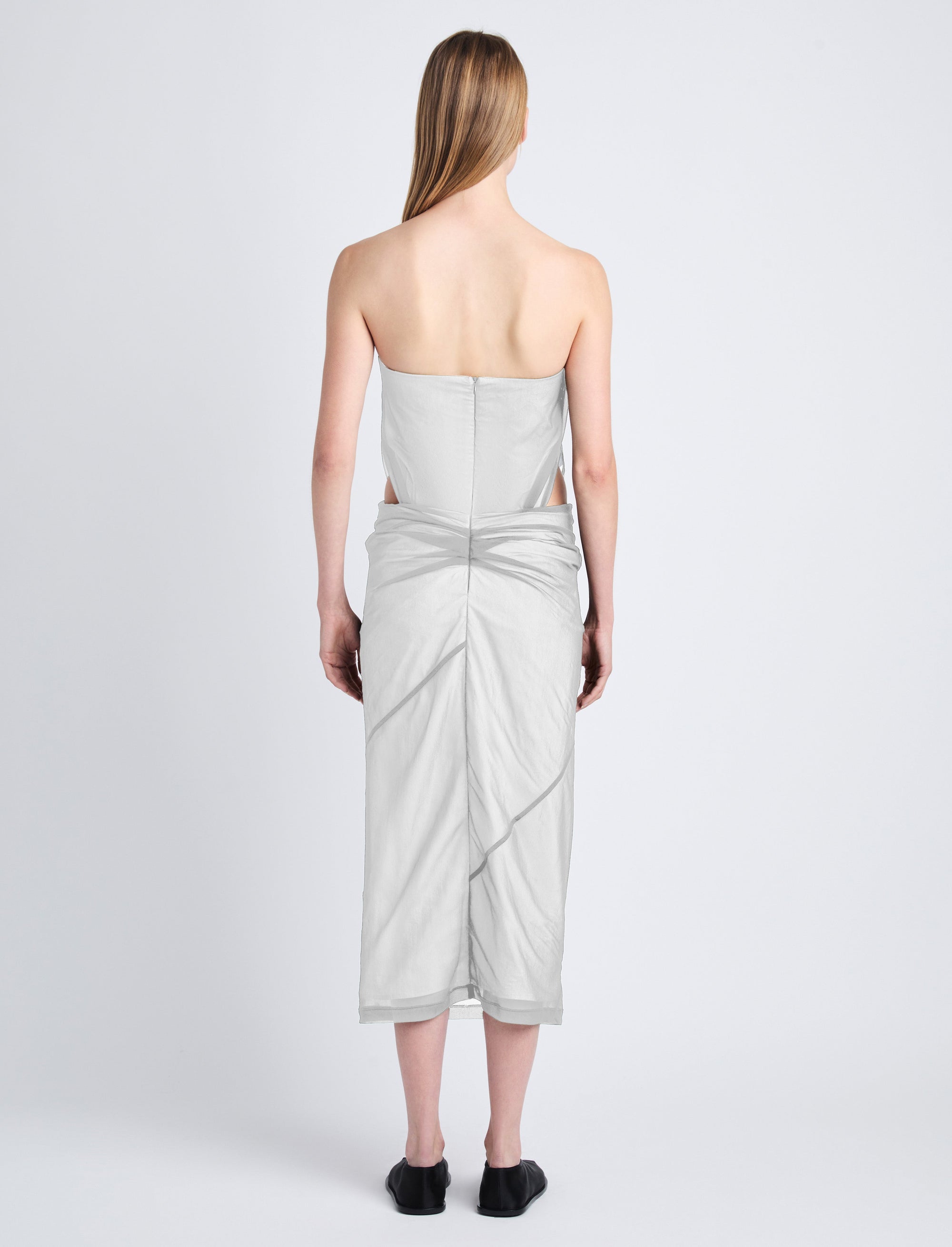 Robe bustier Gwen échancrée - Smoke