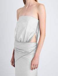 Robe bustier Gwen échancrée - Smoke