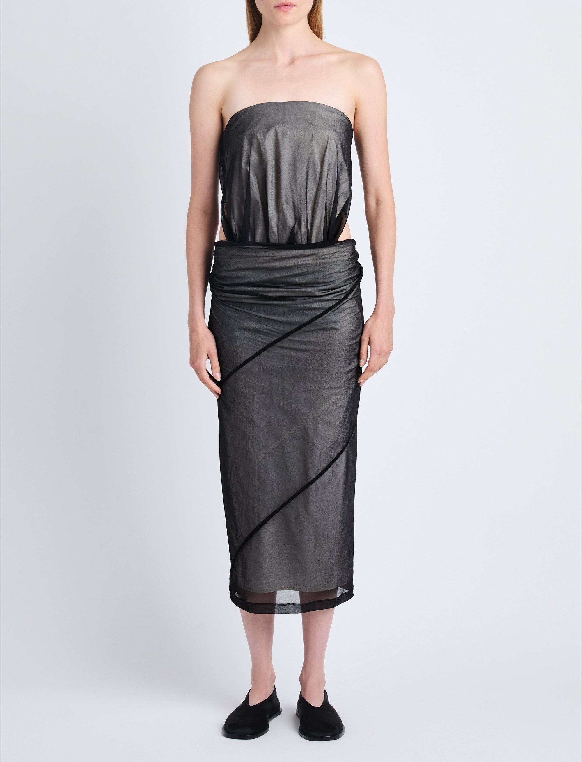 Gwen strapless dress - Black