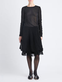Pull fin Dara à manches longues - Black