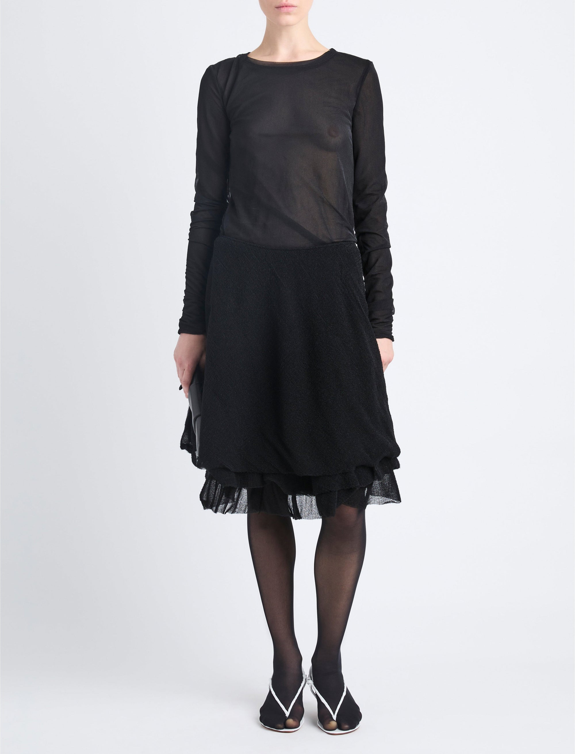 Pull fin Dara à manches longues - Black