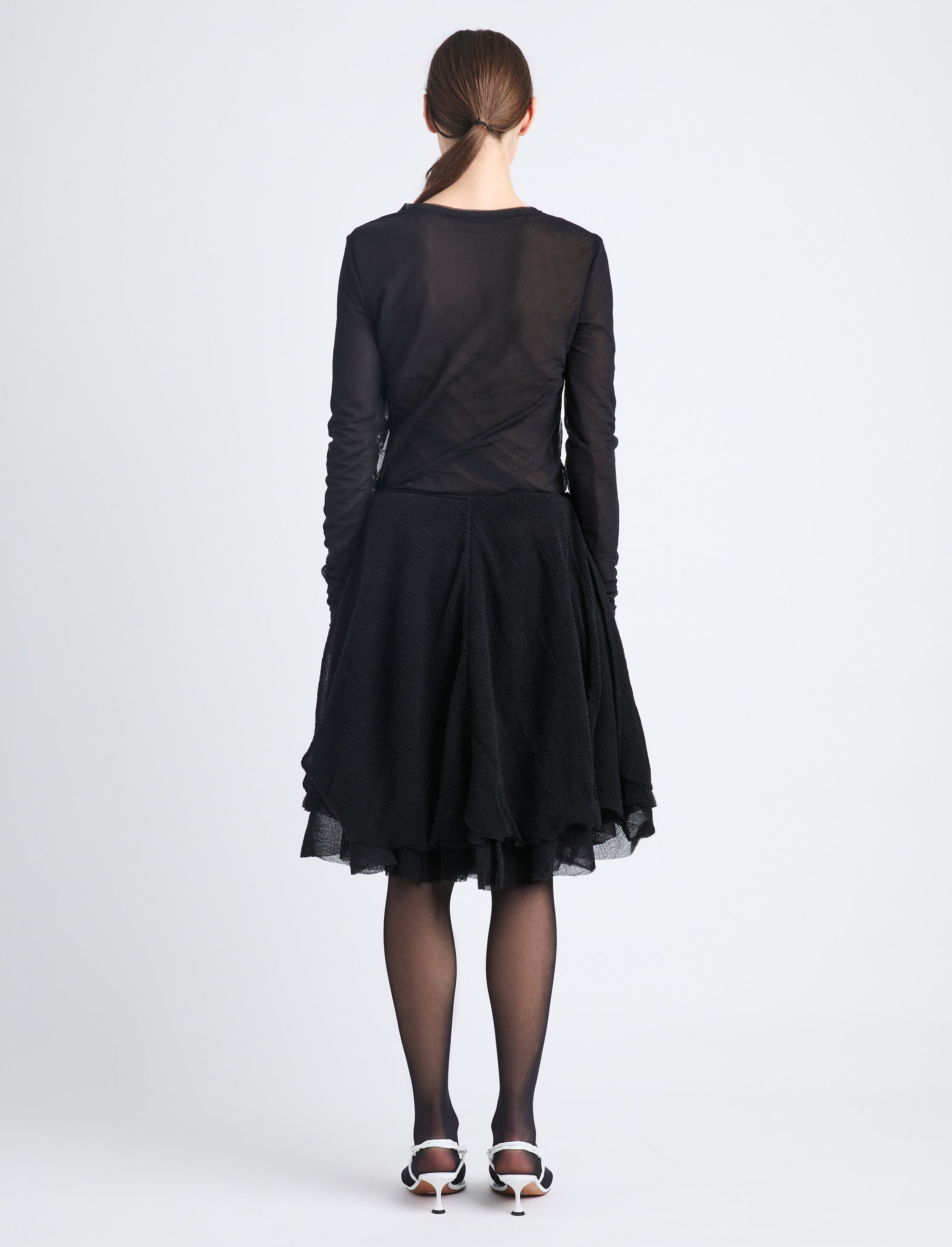 Pull fin Dara à manches longues - Black