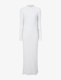 Lara double knit dress - White