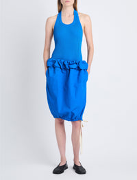 Débardeur Gloria côtelé en maille - Blue