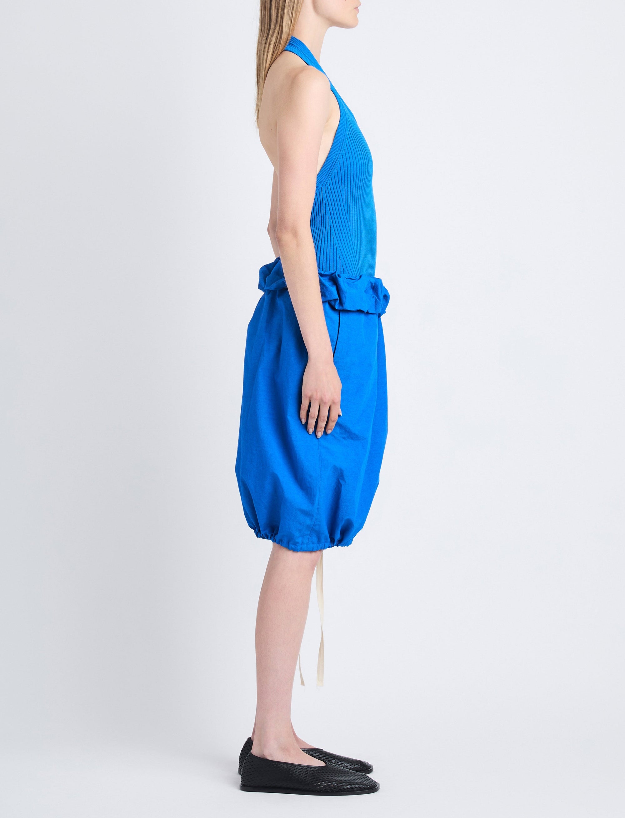 Débardeur Gloria côtelé en maille - Blue