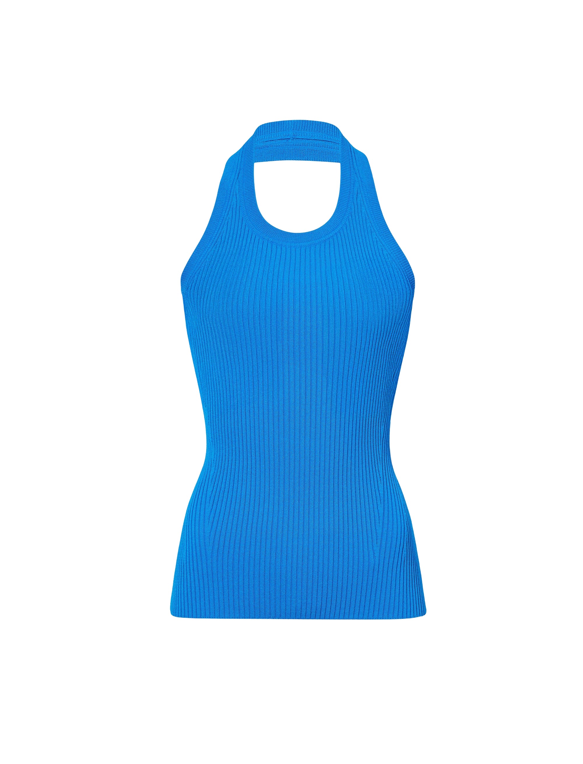 Débardeur Gloria côtelé en maille - Blue