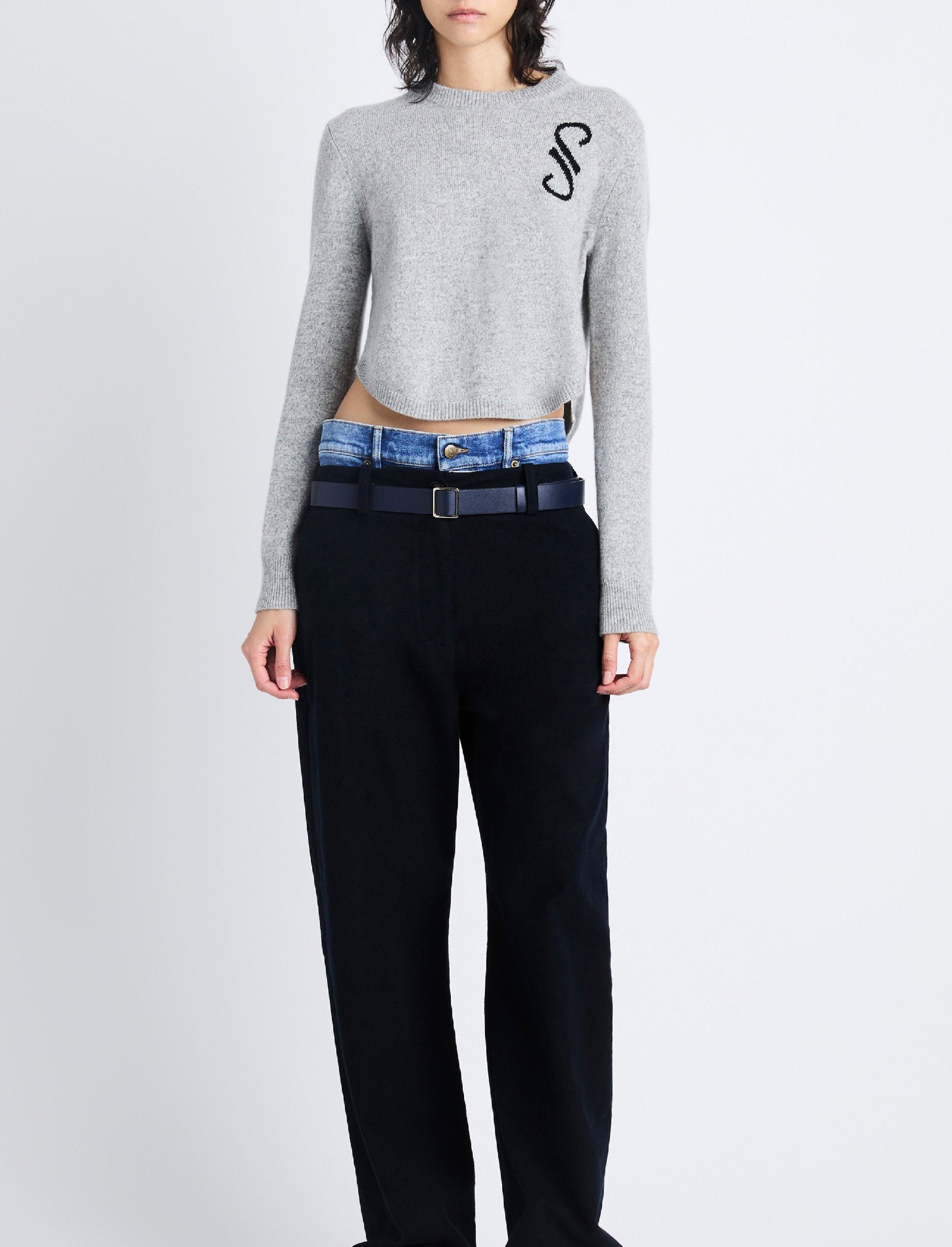 Pull Stella en cachemire - Grey Melange