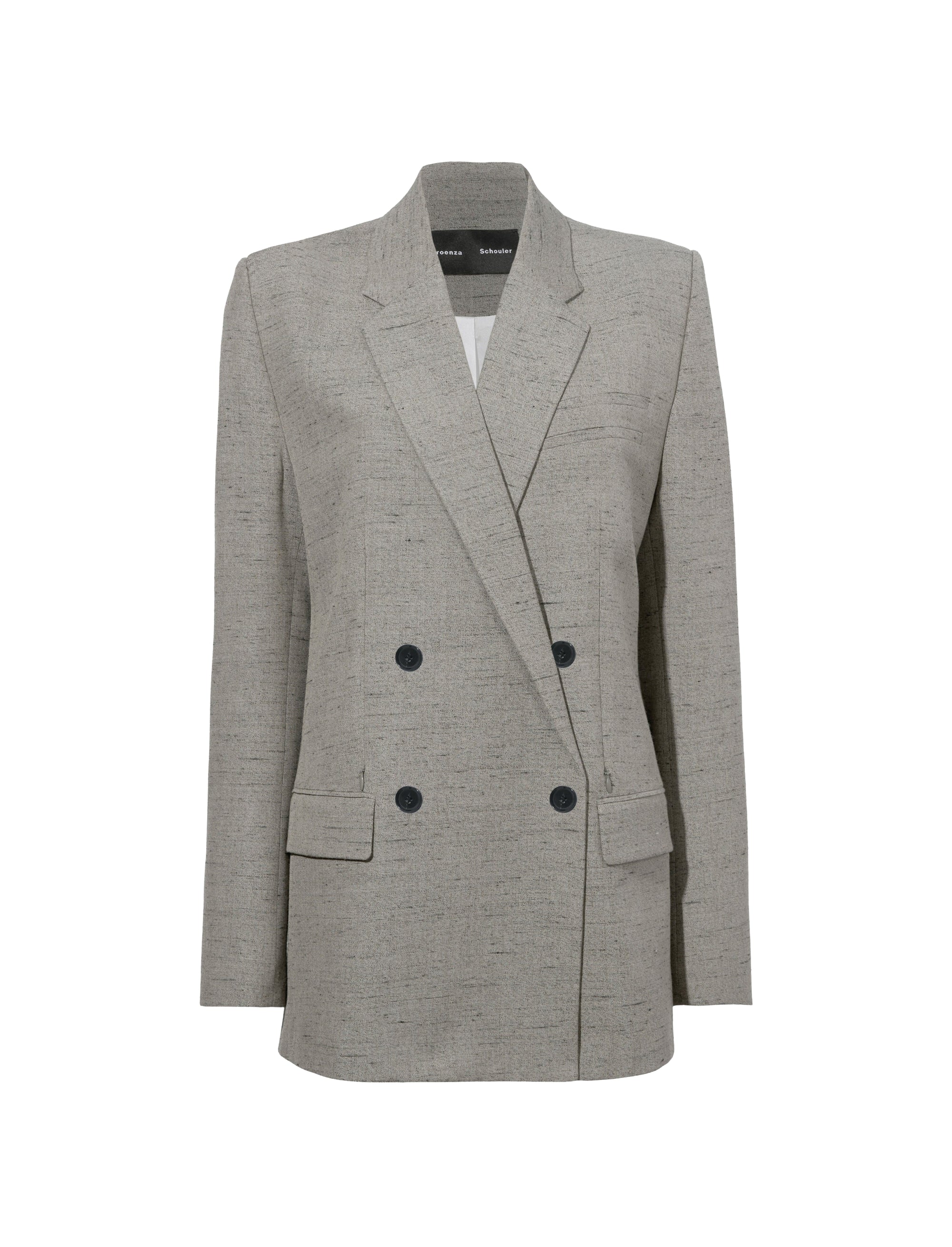 Blazer boutonné à poches - Bronze Multicolor