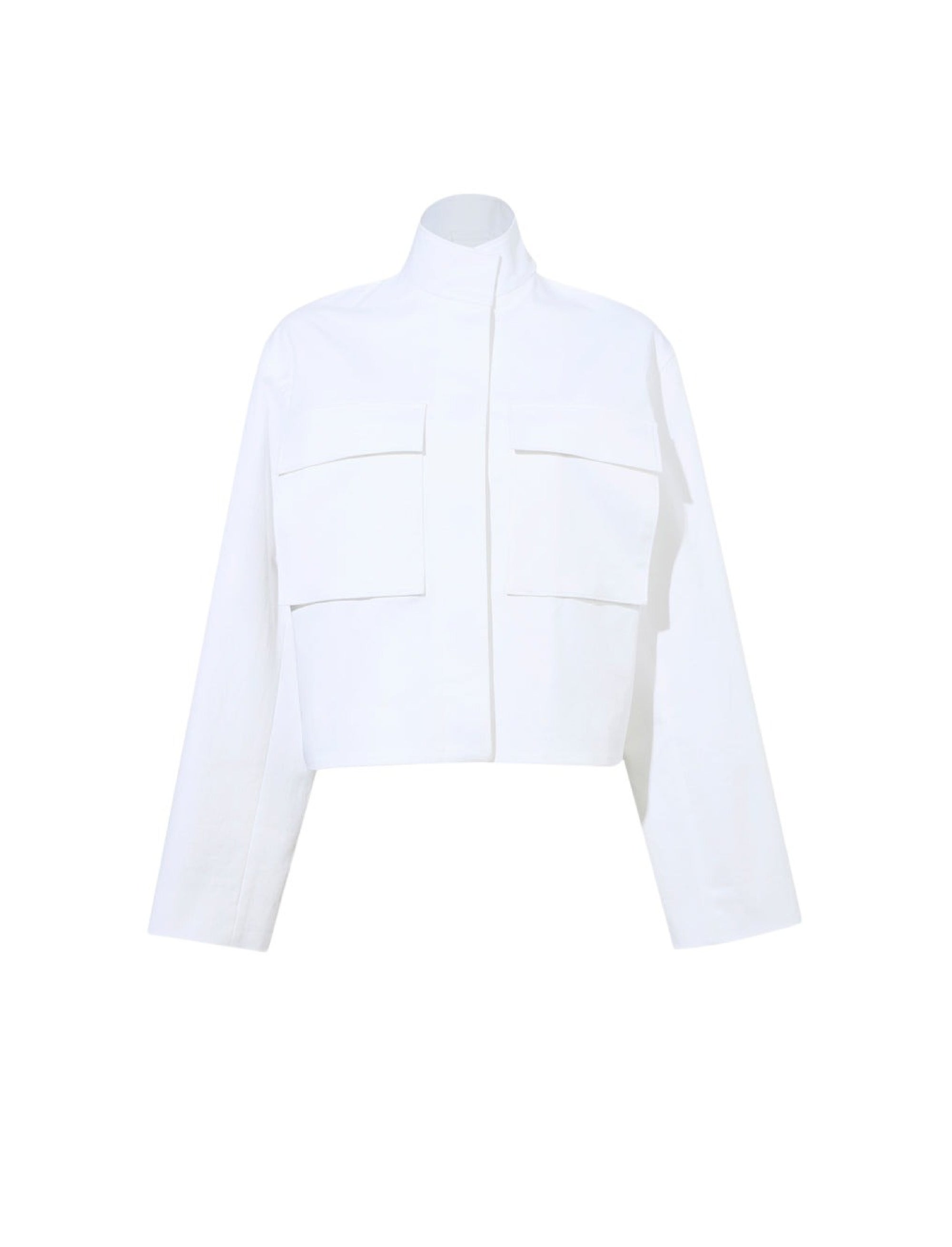 Veste courte à poches - Off White