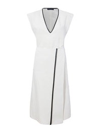 Robe Monir en coton de lin - Ecru