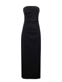 Robe bustier à fronces - Black