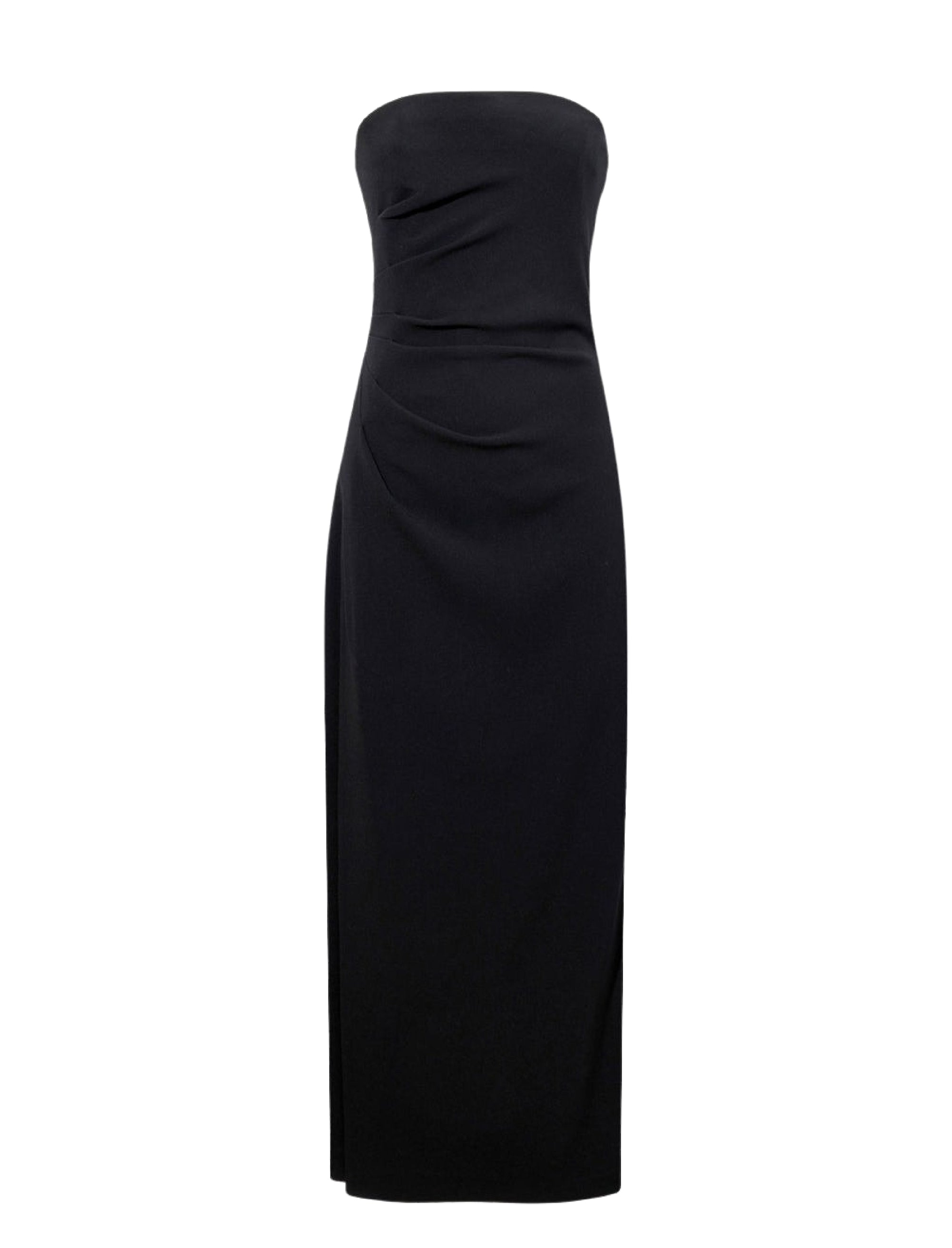 Robe bustier à fronces - Black