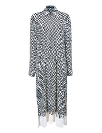Robe chemise imprimée - Black