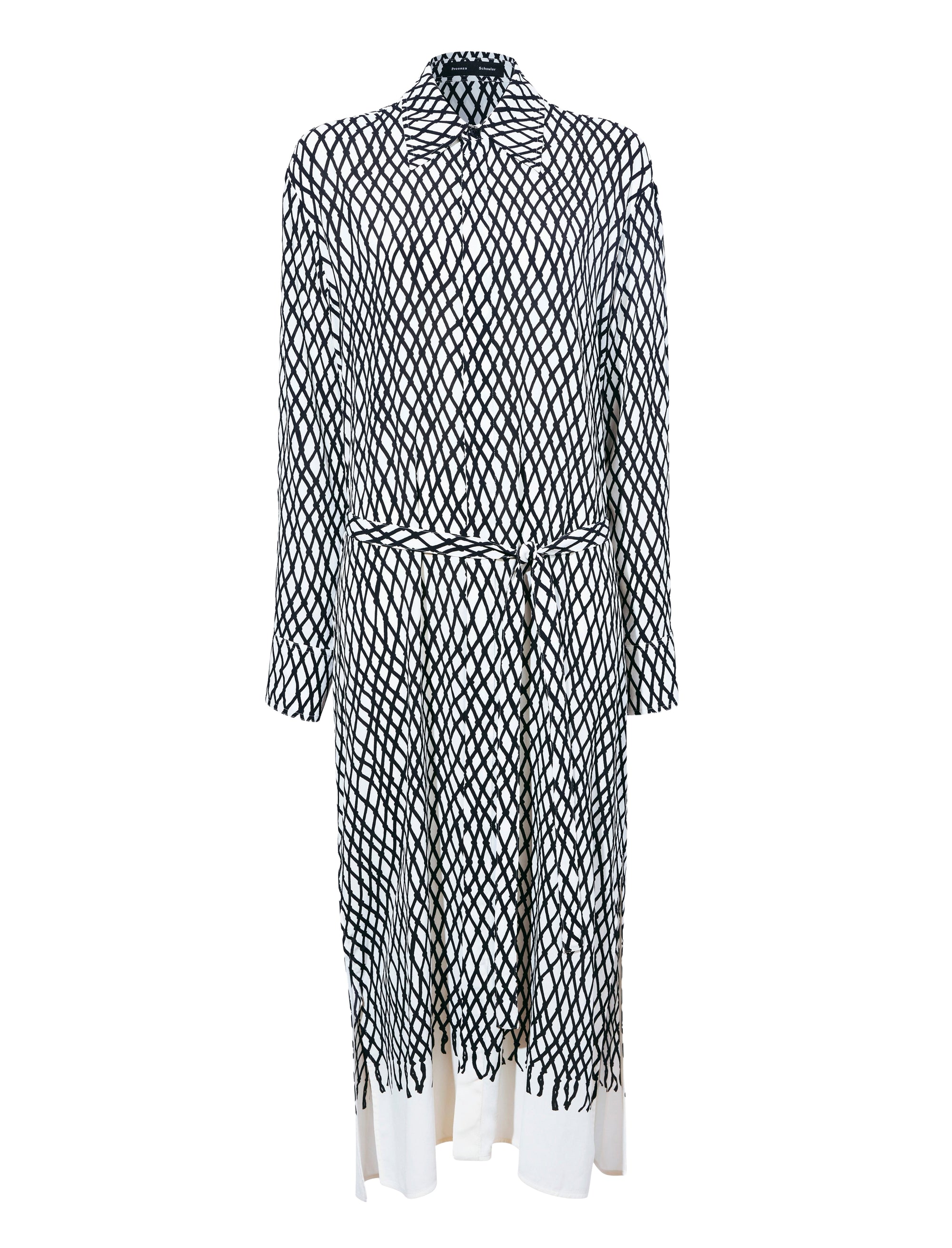 Robe chemise imprimée - Black