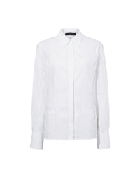 Chemise droite Allen en coton - White