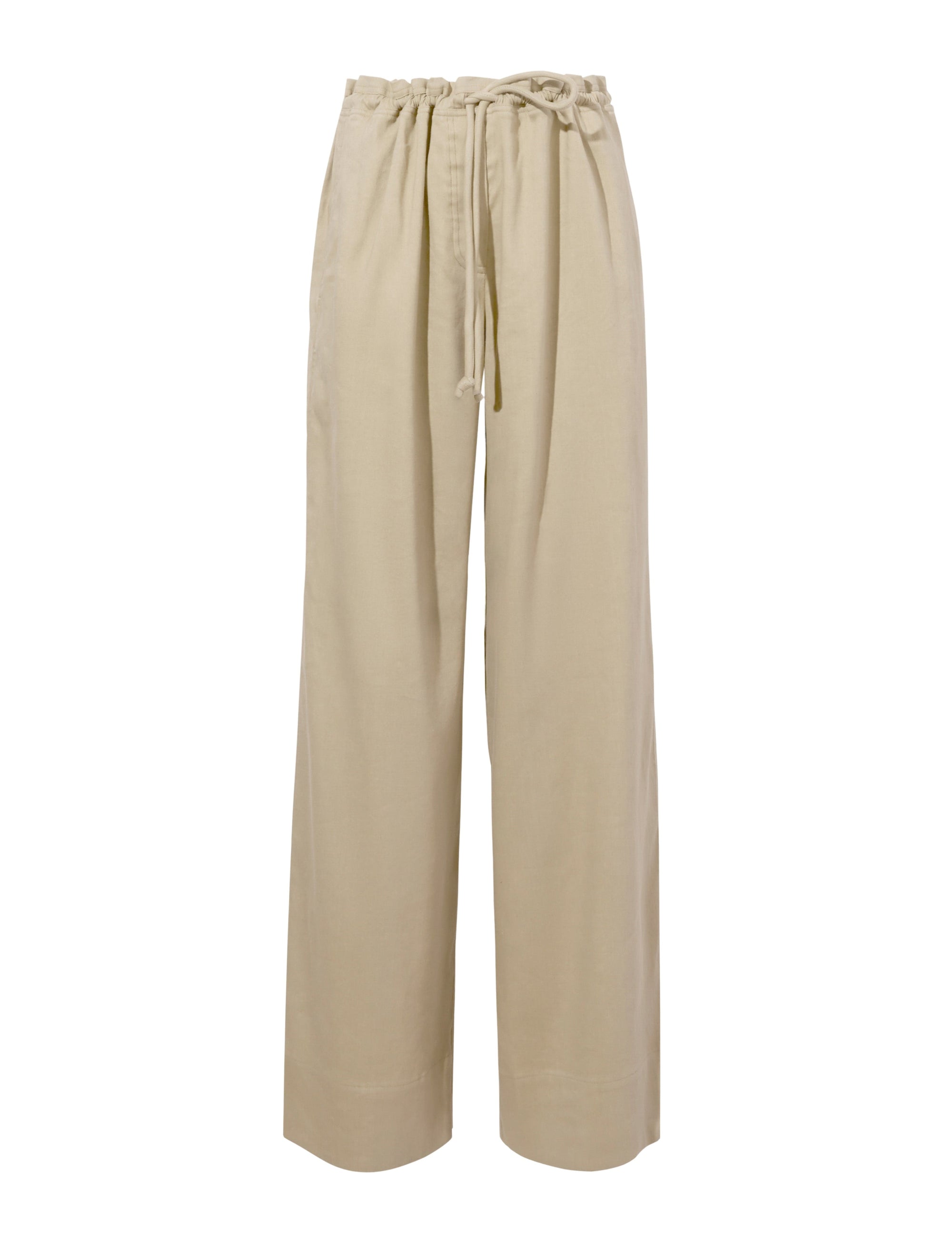 Pantalon Jade avec cordon de serrage en lin - Bronze
