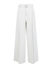 Pantalon évasé Dana ceinturé - Ecru