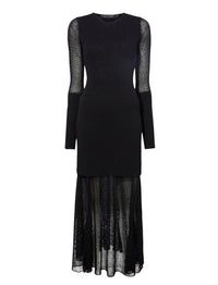 Robe tricotée Anita en maille - Black