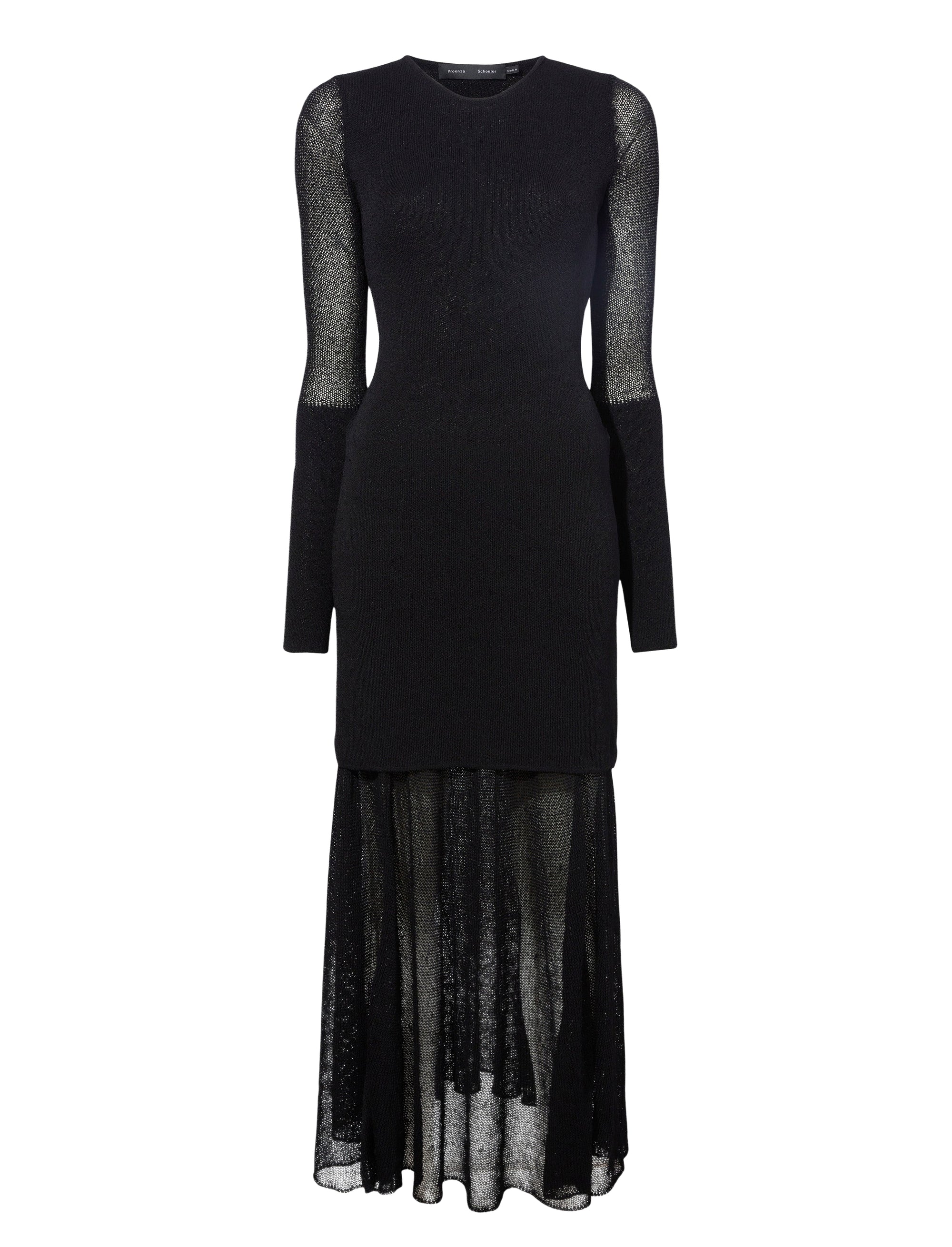 Robe tricotée Anita en maille - Black