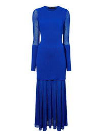 Robe tricotée Anita en maille - Bright Blue