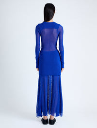Robe tricotée Anita en maille - Bright Blue