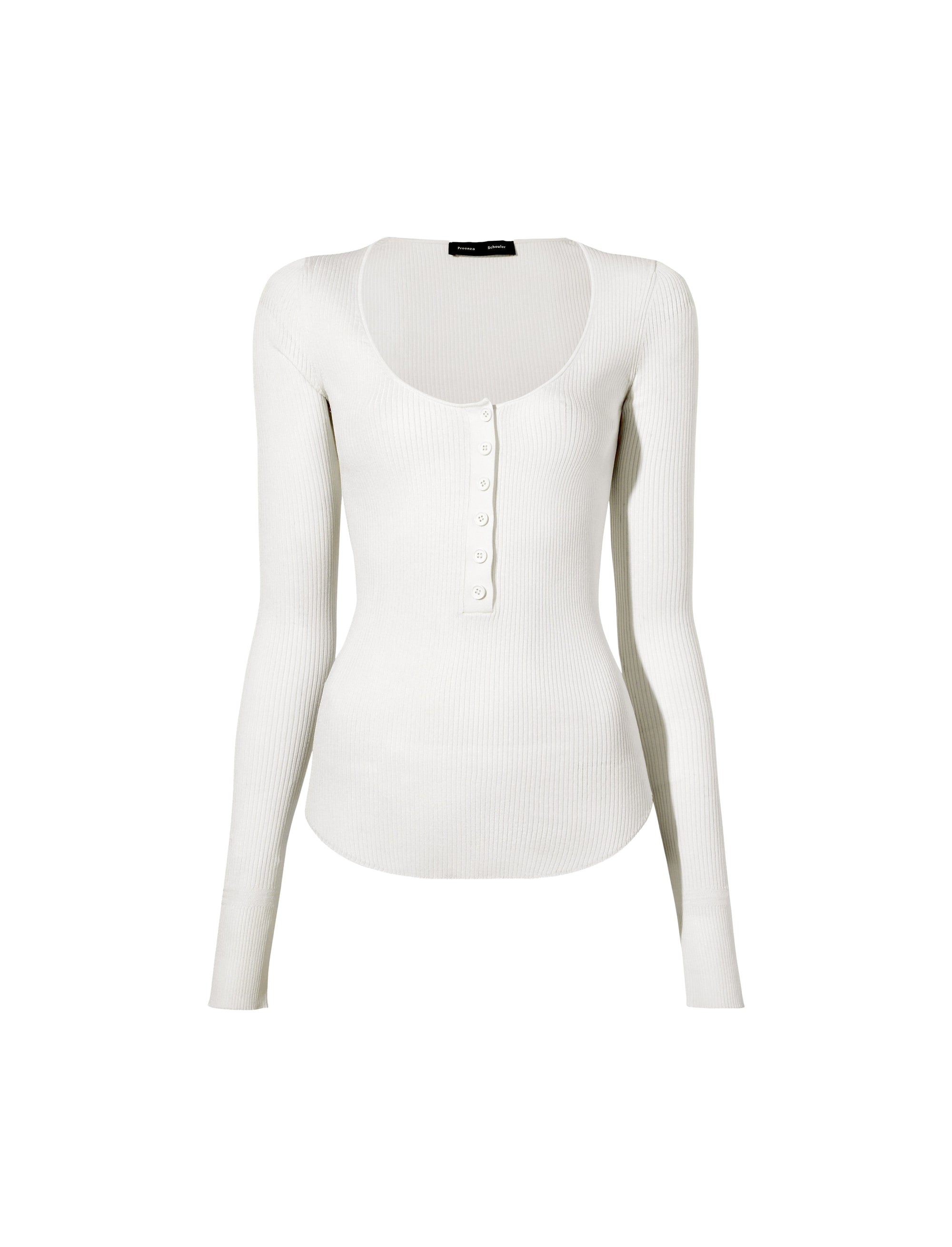 Pull tricoté et boutonné - Ivory