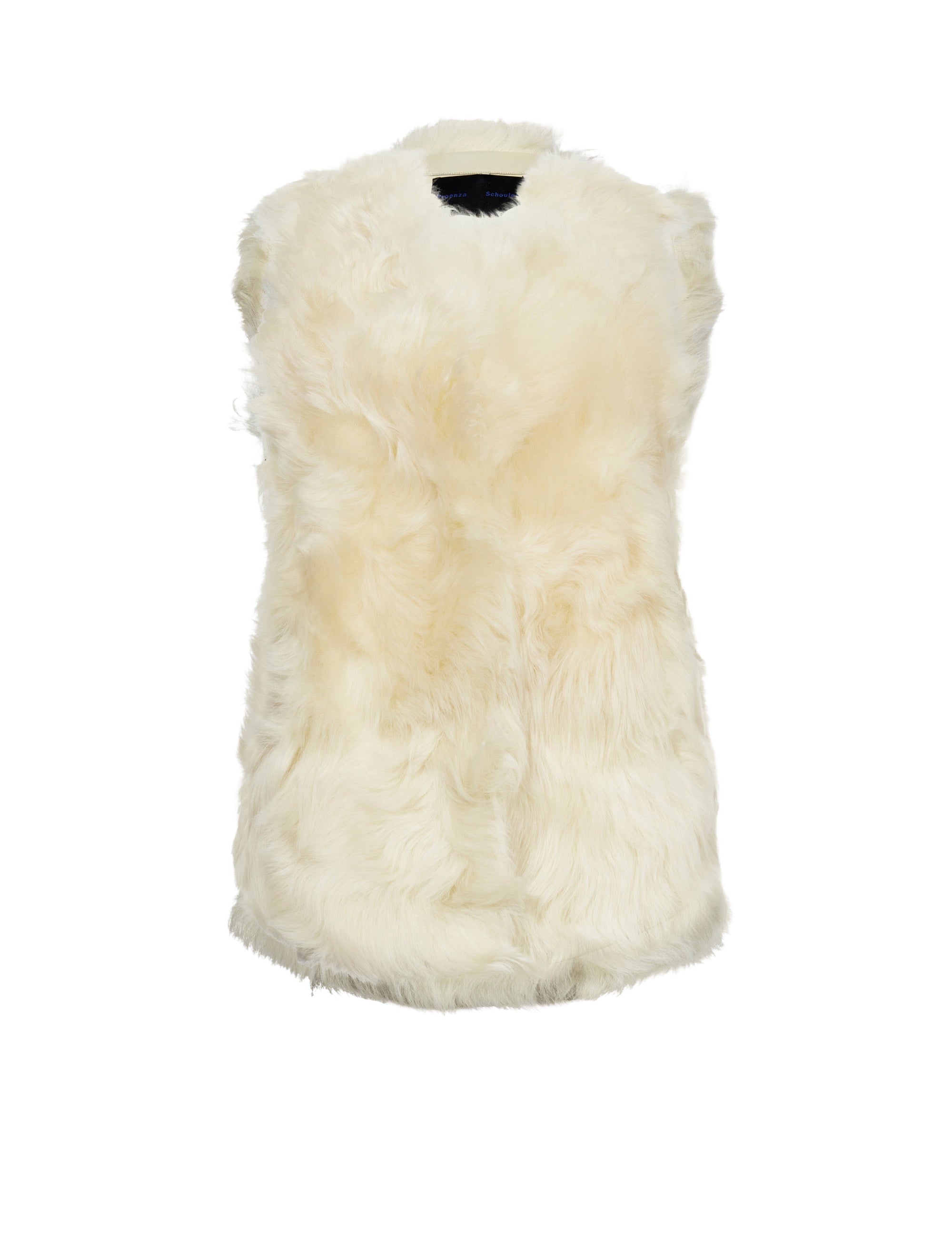 Veste sans manches en sherling - Resin
