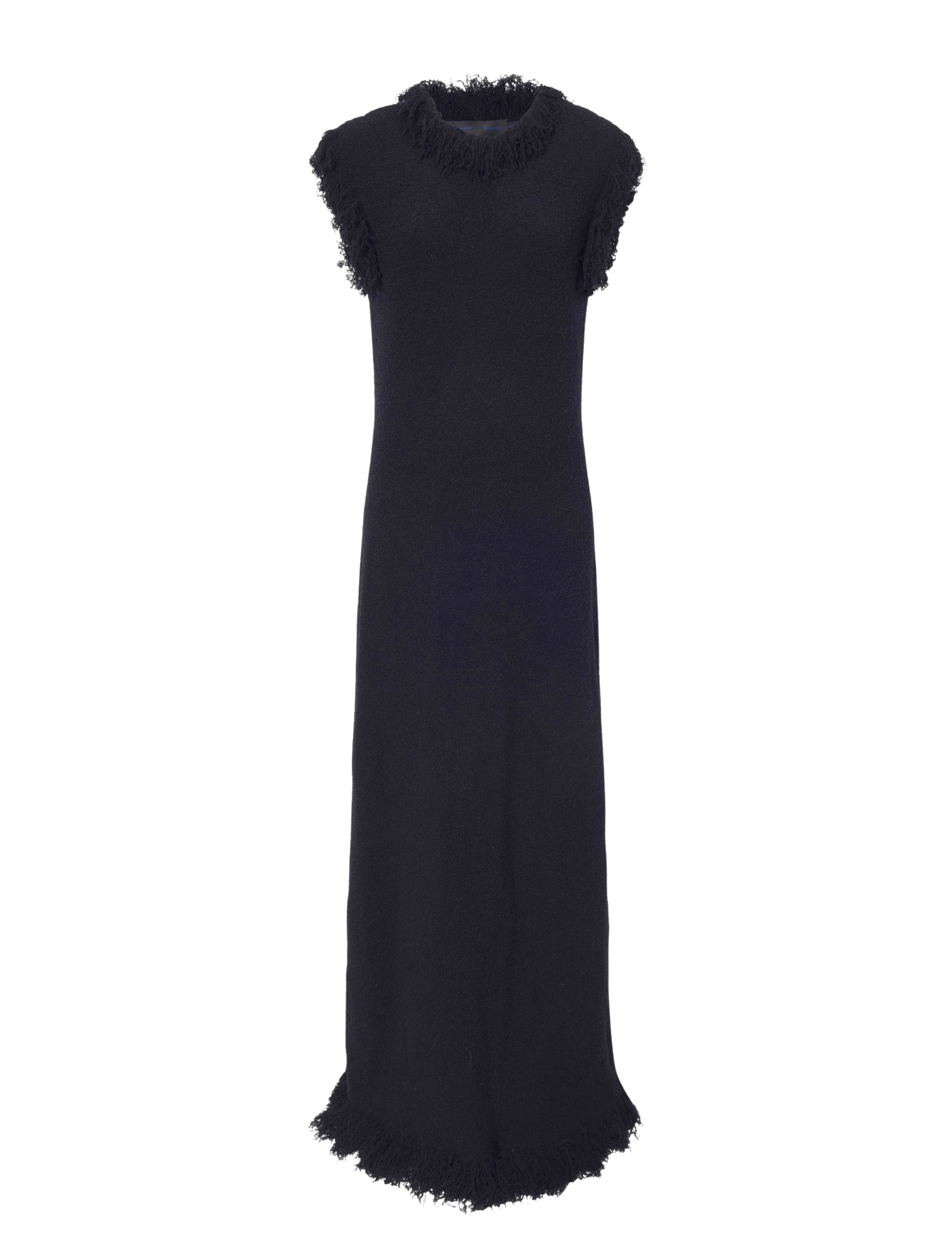 Textured wool Toni dress - Black
