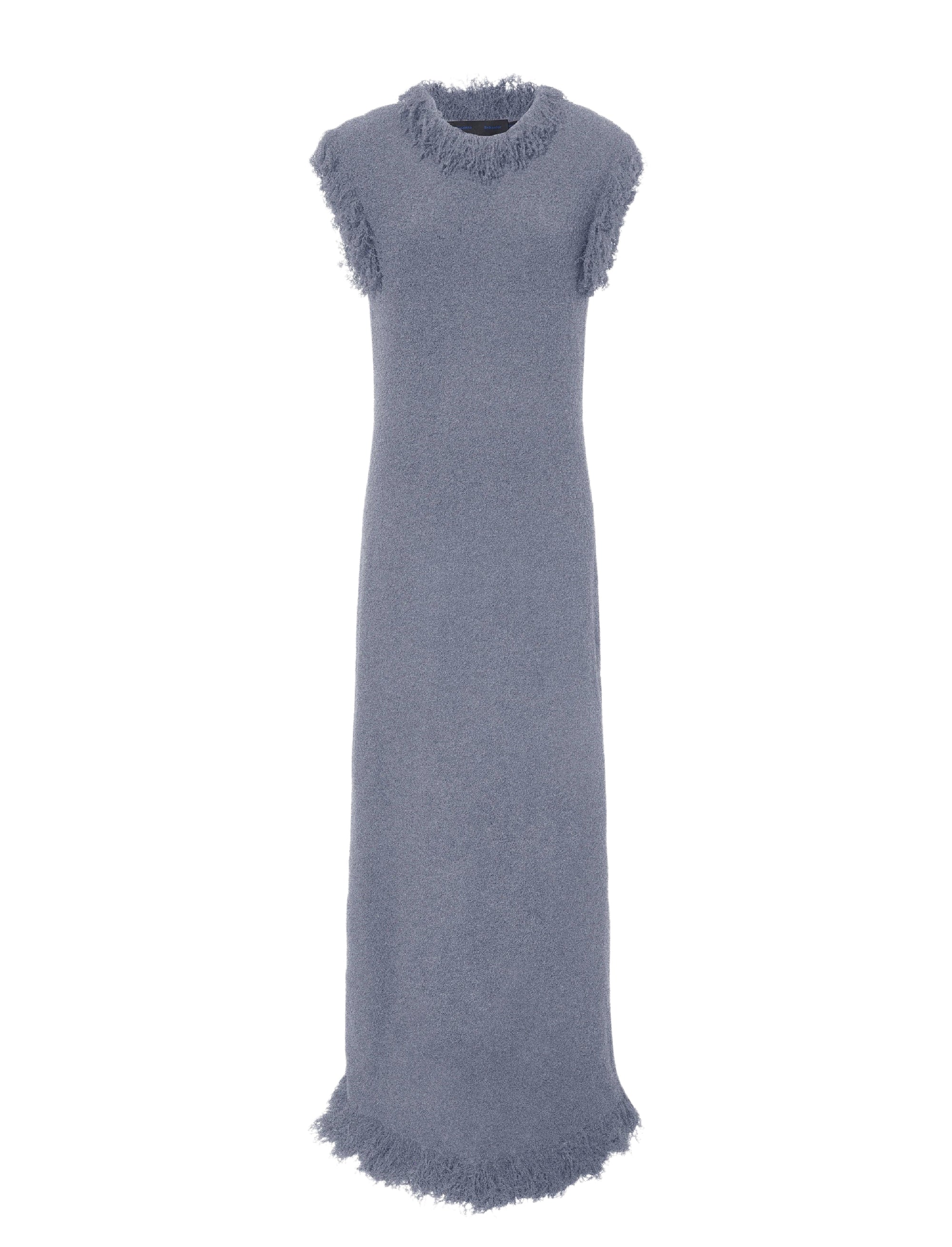 Robe Toni texturée en laine - Ash Grey