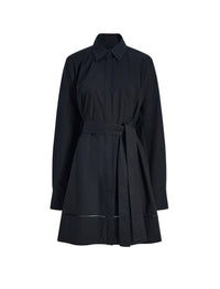 Robe Sammy en popeline de coton - Black