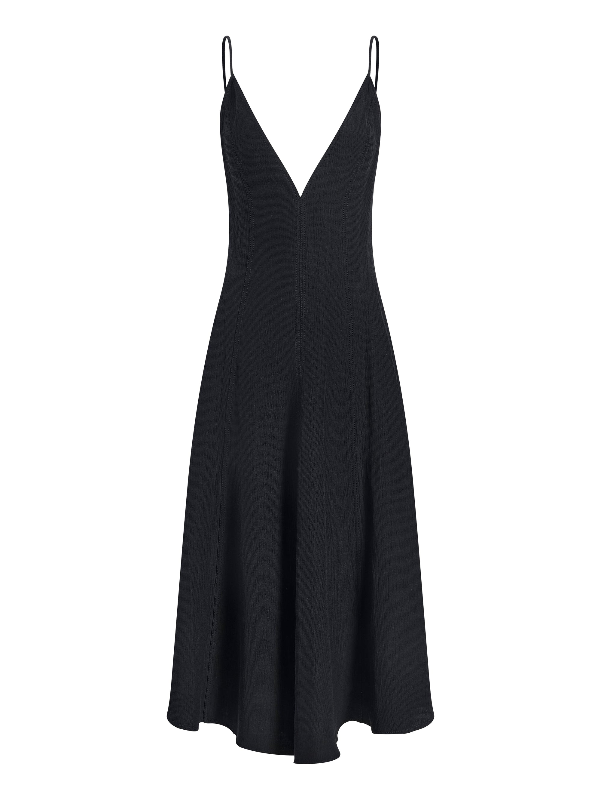 Robe Elaine à bretelles fines - Black