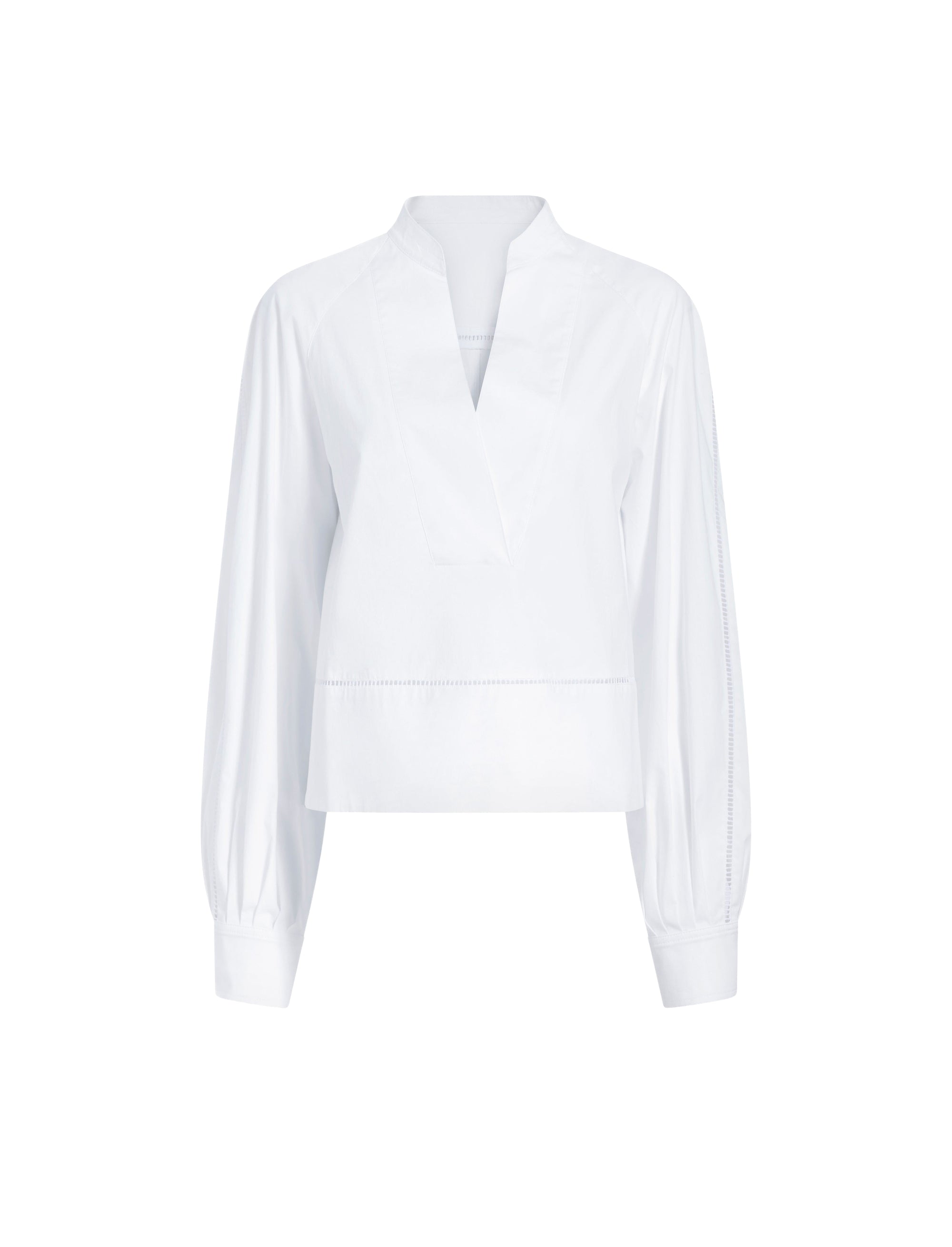 Blouse Grayson à col V - White