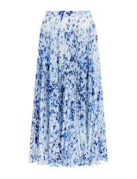 Printed Cecily midi skirt - Off White Multicolor