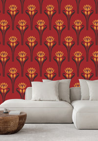 Rouleau Tulipes - Rouge