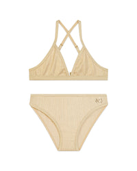 Maillot de bain 2 pieces - Doré Clair