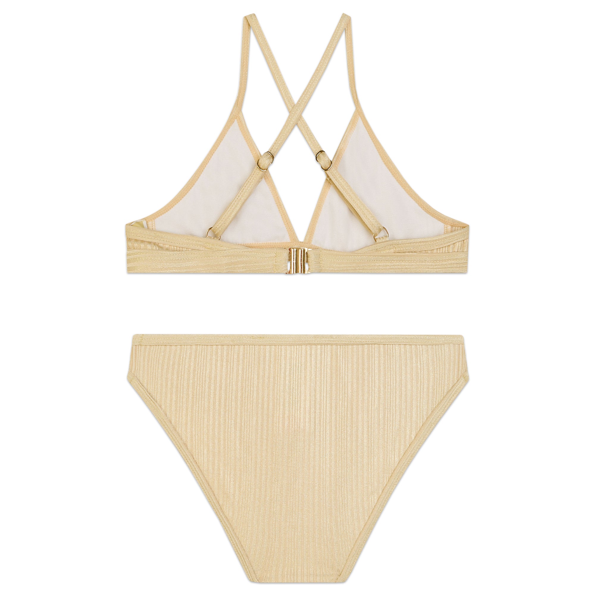 Maillot de bain 2 pieces - Doré Clair