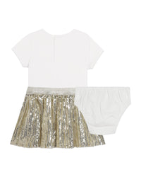 Robe fantaisie en coton - Off White