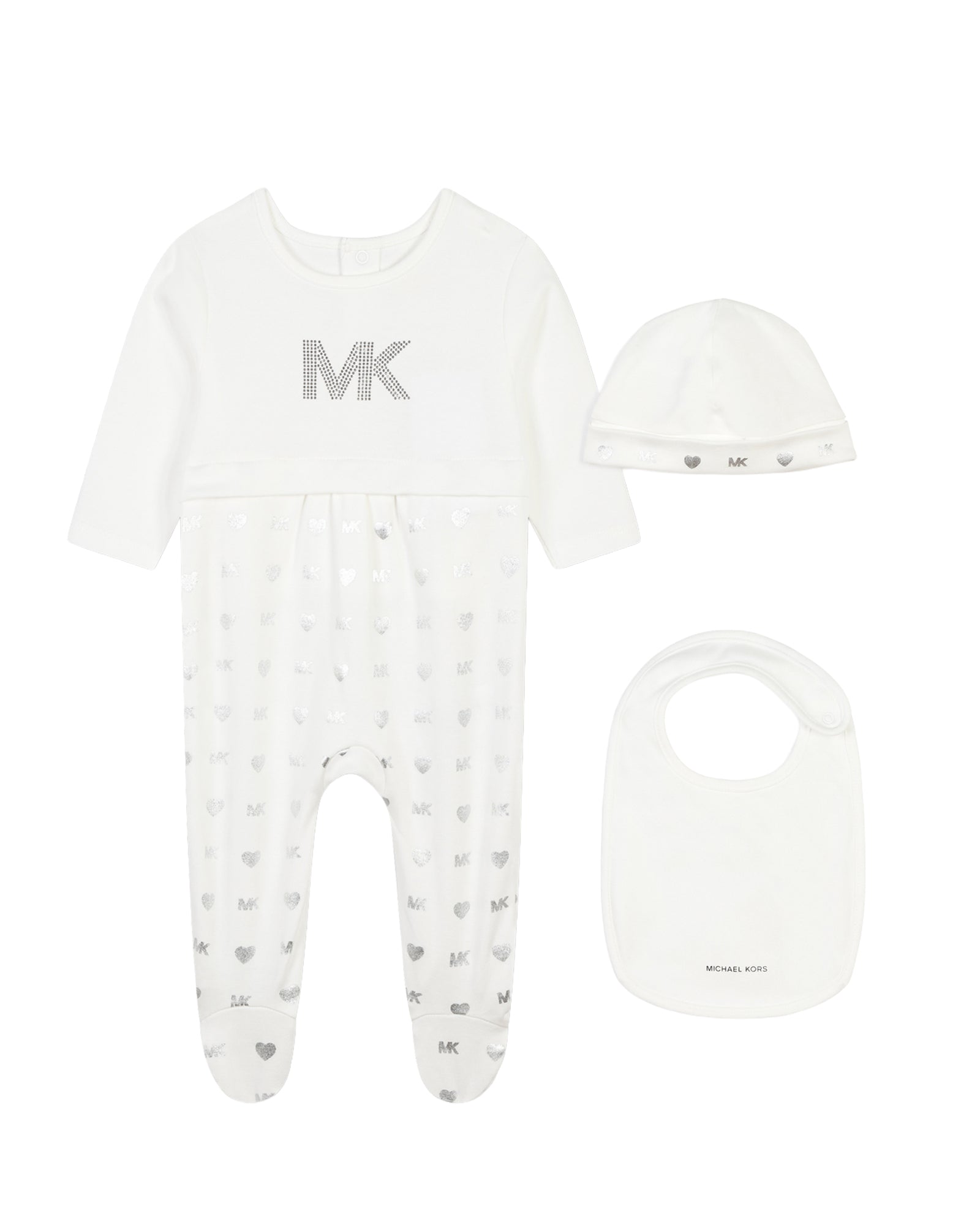 Ensemble pyjama bonnet en coton - Off White
