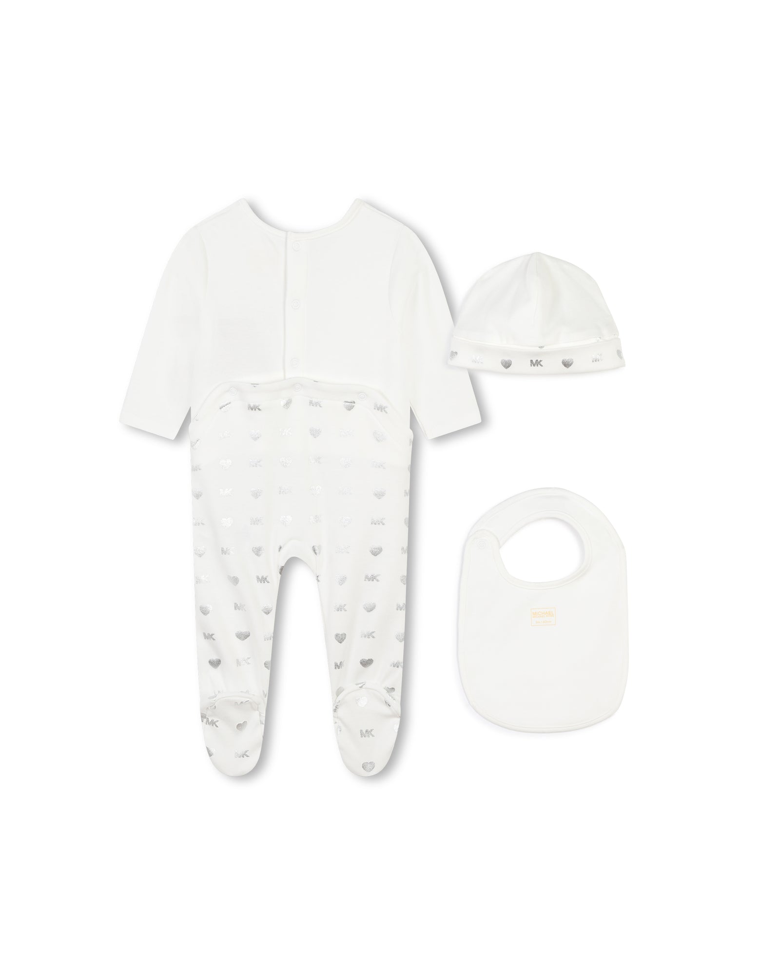 Ensemble pyjama bonnet en coton - Off White