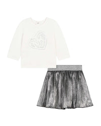 Cotton baby set - Silver