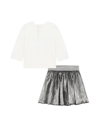 Cotton baby set - Silver