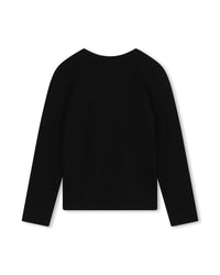 Long-sleeved cotton T-shirt - Black